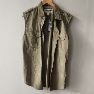 21men Khaki Sleeveless Vest